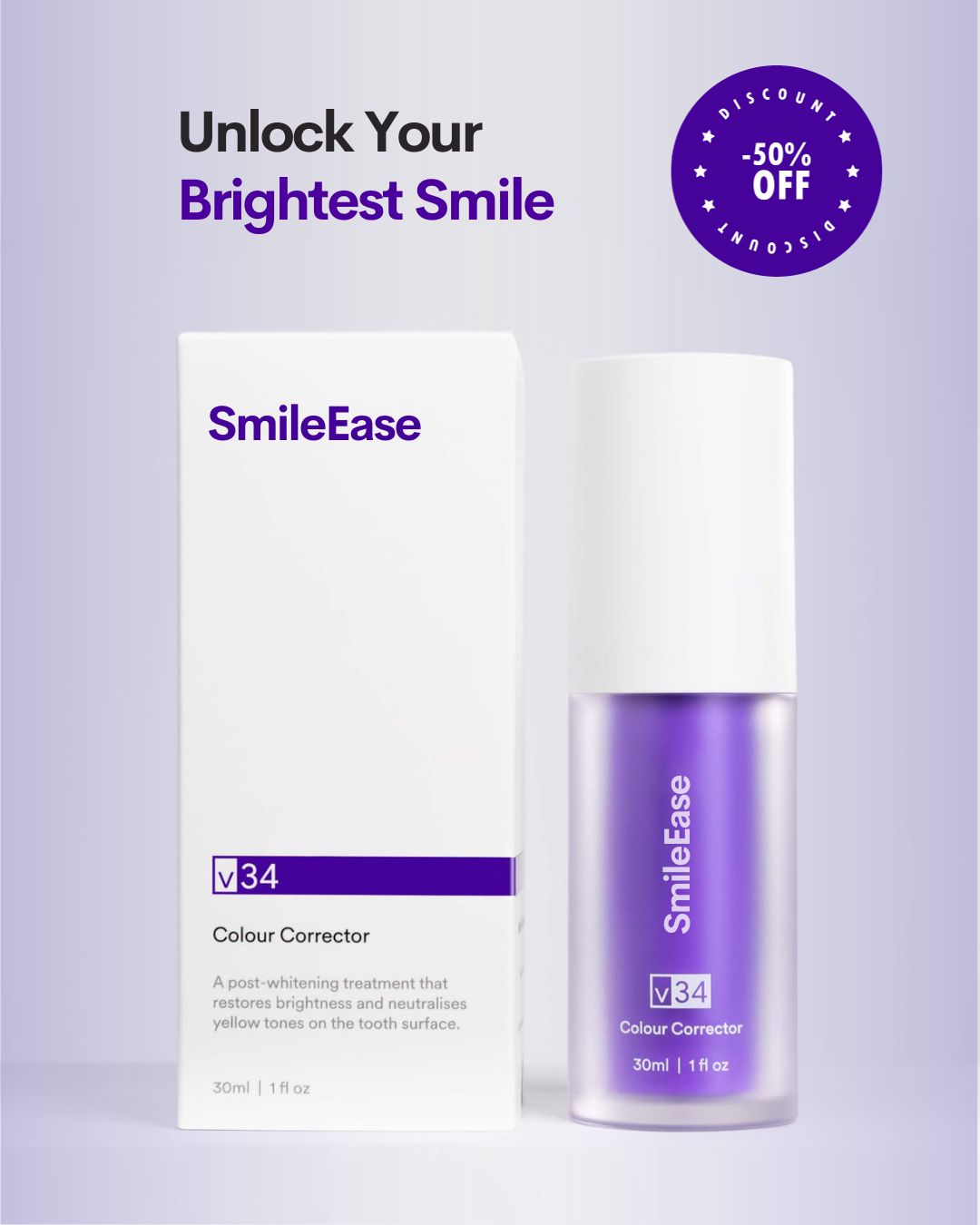 Smile Ease V34™ Color correction for teeth